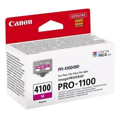 Cartouche Magenta Canon pour IMAGEPROGRAF PRO 110/ PRO 1100 GB(PFI-4100M)
