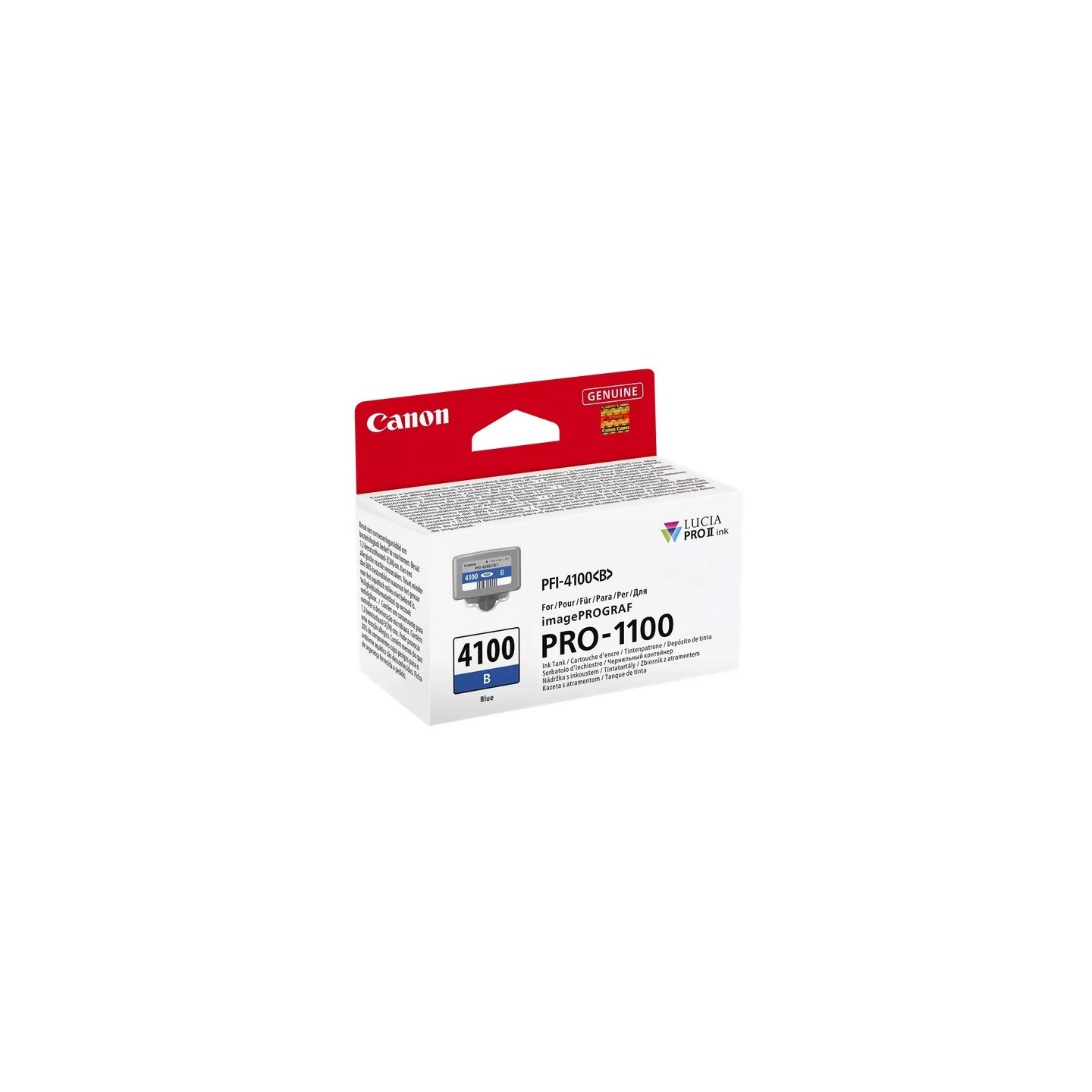 Cartouche bleue Canon pour IMAGEPROGRAF PRO 110/ PRO 1100 GB(PFI-4100B)