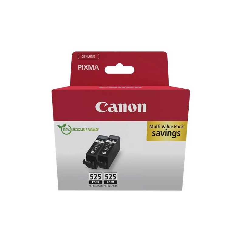 Pack 2 cartouches Noires Canon PGI-525BK pour IP4850 / MG5150.....