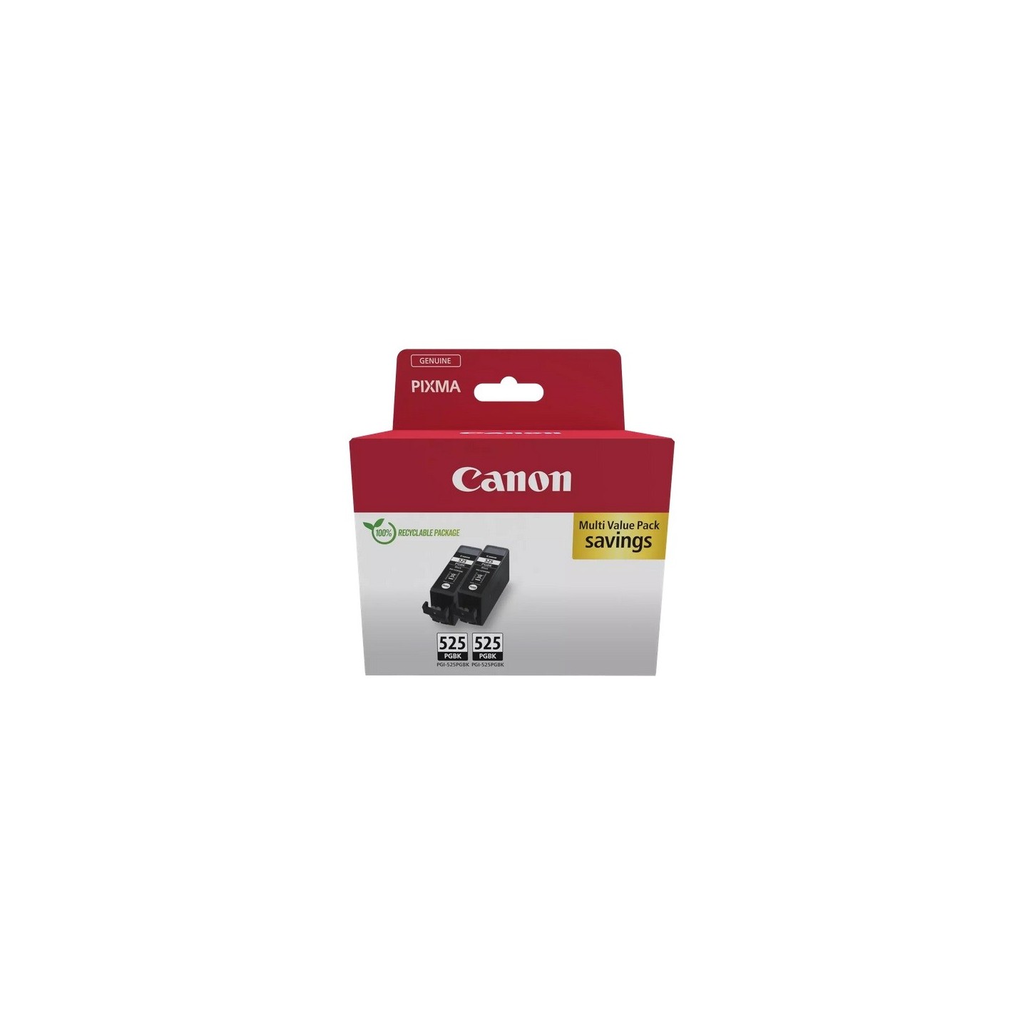Pack 2 cartouches Noires Canon PGI-525BK pour IP4850 / MG5150.....