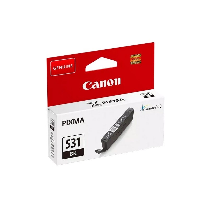 Cartouche jet d'encre Noire Canon pour CANON Ink-Jet PIXMA TS 8750 / 8751(CLI-531BK)
