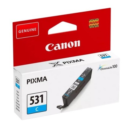 Cartouche jet d'encre Cyan Canon pour CANON Ink-Jet PIXMA TS 8750 / 8751(CLI-531C)