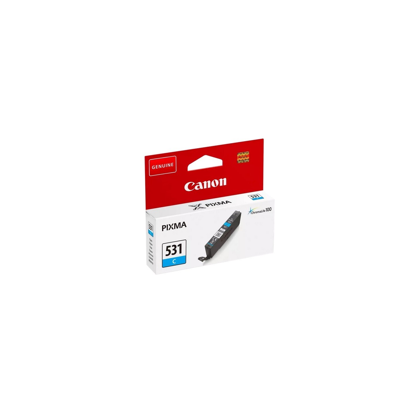 Cartouche jet d'encre Cyan Canon pour CANON Ink-Jet PIXMA TS 8750 / 8751(CLI-531C)