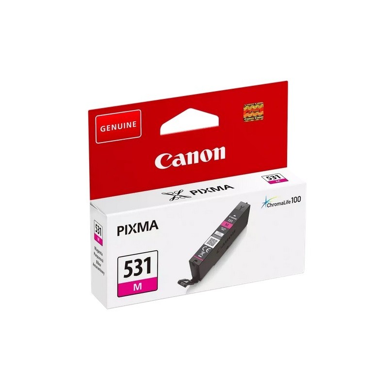 Cartouche jet d'encre Magenta Canon pour CANON Ink-Jet PIXMA TS 8750 / 8751(CLI-531M)
