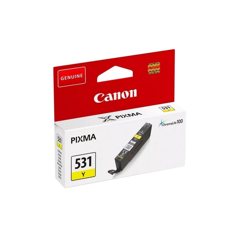 Cartouche jet d'encre Jaune Canon pour CANON Ink-Jet PIXMA TS 8750 / 8751(CLI-531Y)