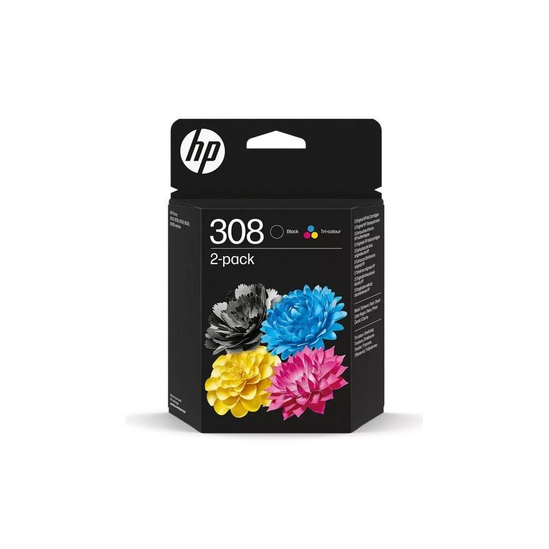 Pack de 2 cartouches noir / Couleur HP pour ENVY 6110/ 6120 ....(N°308)