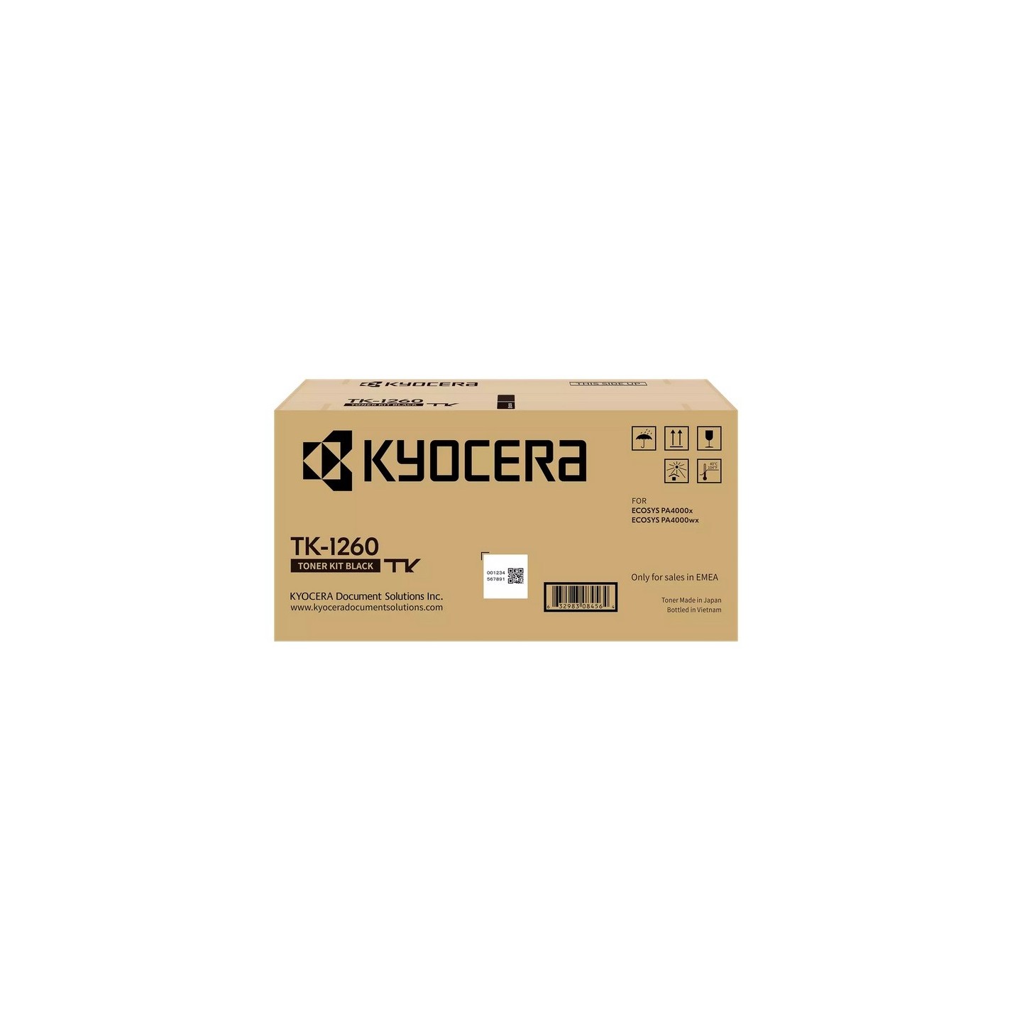 Toner Noir Kyocéra pour ECOSYS PA4000X, PA4000WX ... (TK-1260)