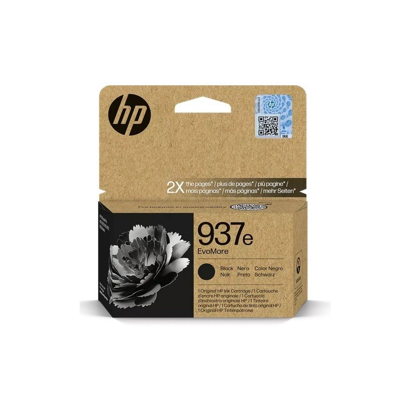 Cartouche Jet d'encre Haute Capacité HP N°937e Noir (2 500 pages)