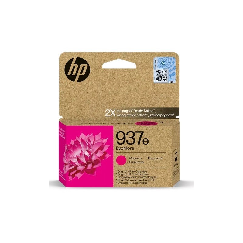 Cartouche Jet d'encre Haute Capacité HP N°937e Magenta (1 650 pages)