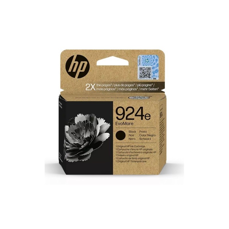 Cartouche Jet d'encre Noir Haute Capacité HP N°924e (1 000 pages)