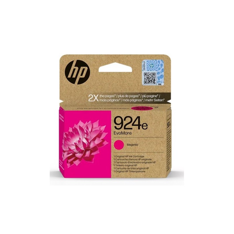 Cartouche Jet d'encre Magenta Haute Capacité HP N°924e (800 pages)