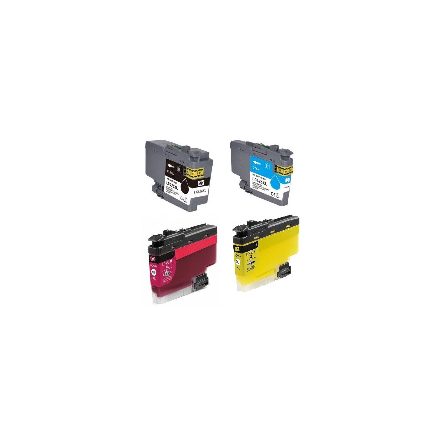 Pack 4 Cartouches d'encre génériques haute capacité pour Brother DCP-J4335dw / MFC J4340dw...