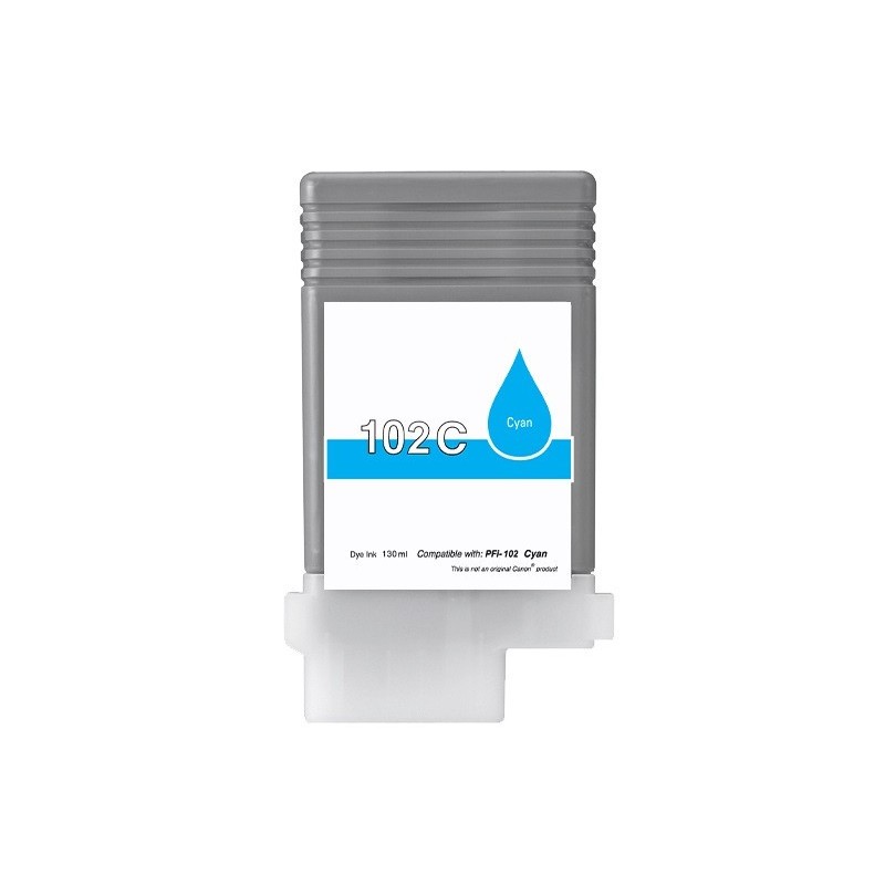 Encre cyan générique pour Canon pour IPF500 / IPF600 / IPF700 (PFI-102C)