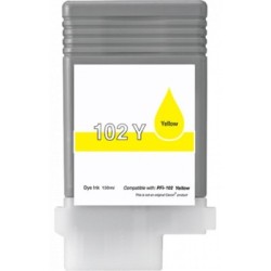 Encre Jaune générique pour Canon pour IPF500 / IPF600 / IPF700 (PFI-102Y)