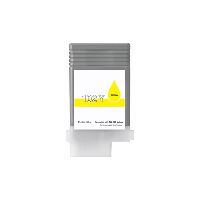 Encre Jaune générique pour Canon pour IPF500 / IPF600 / IPF700 (PFI-102Y)