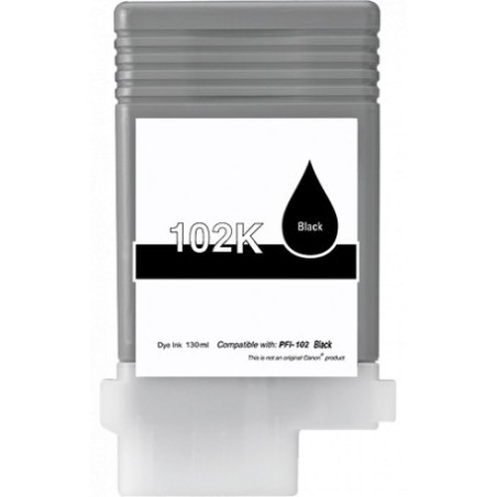 Encre noir générique pour Canon IPF500 / IPF600 / IPF700 (PFI-102BK)