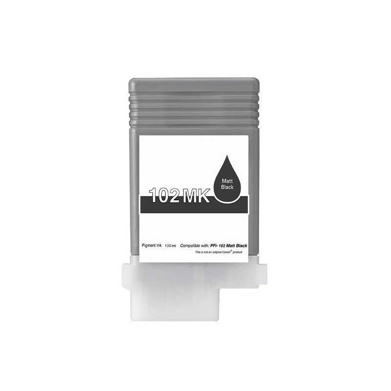 Encre noir mat générique pour Canon IPF500 / IPF600 / IPF700 (PFI-102MBK)