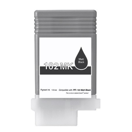 Encre noir mat générique pour Canon IPF500 / IPF600 / IPF700 (PFI-102MBK)