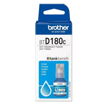 Bouteille d'encre Cyan Brother pour DCP-T583dw, DCP-T580DW, ...