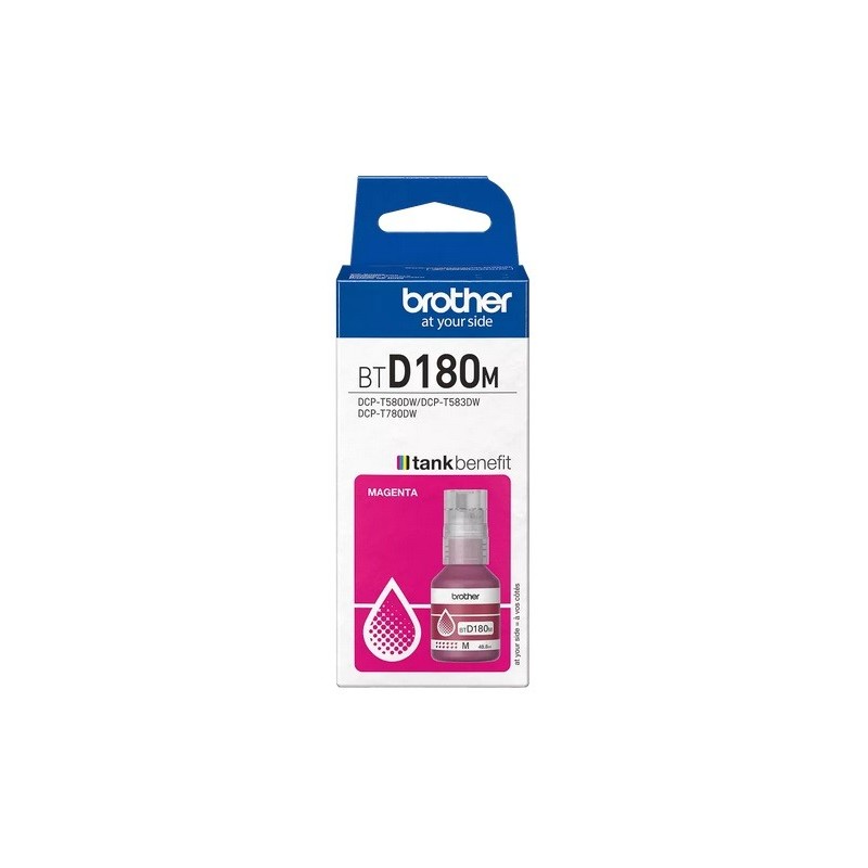 Bouteille d'encre Magenta Brother pour DCP-T583dw, DCP-T580DW, ...