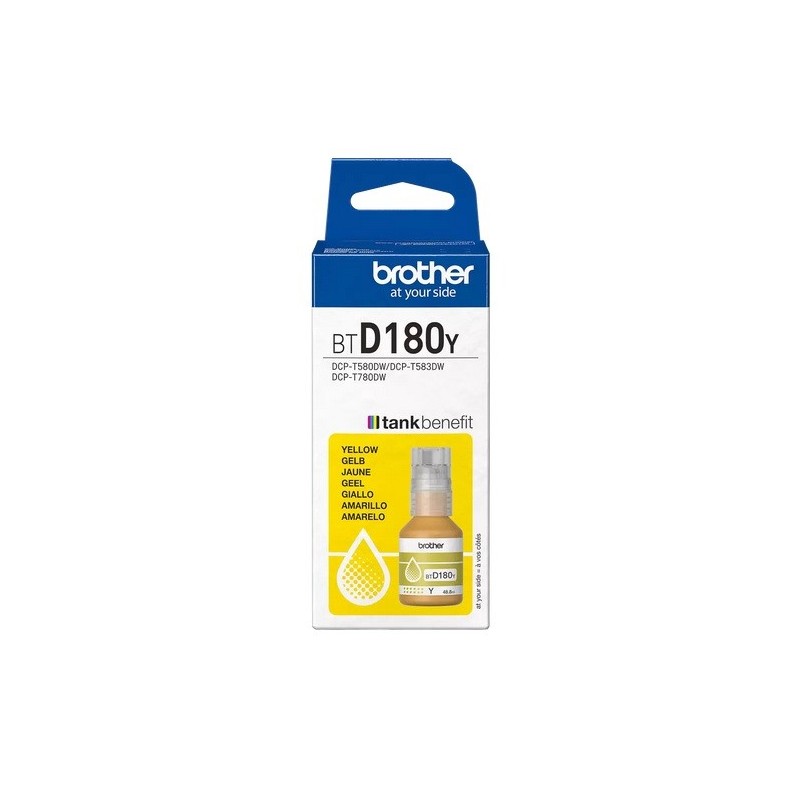 Bouteille d'encre Jaune Brother pour DCP-T583dw, DCP-T580DW, ...
