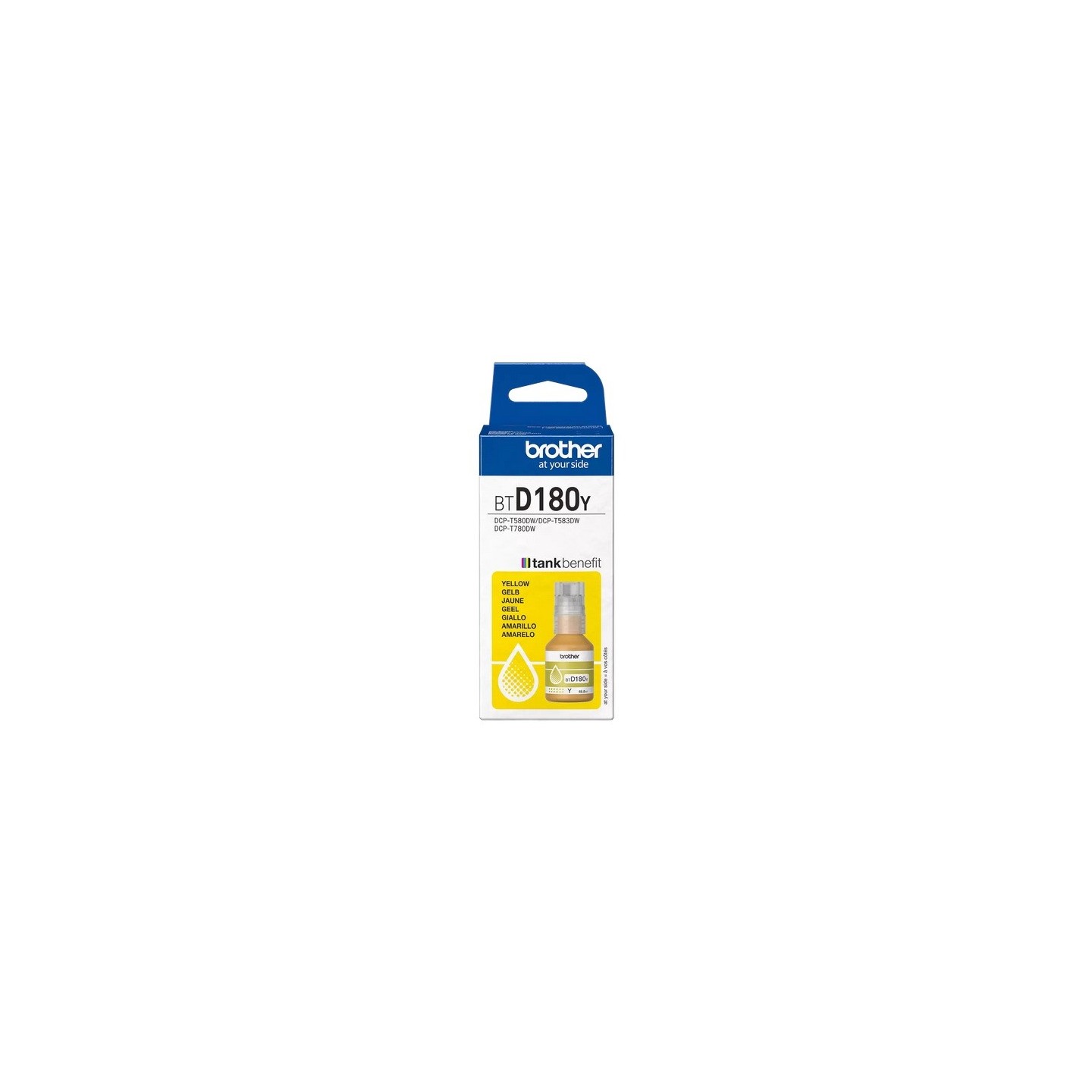Bouteille d'encre Jaune Brother pour DCP-T583dw, DCP-T580DW, ...