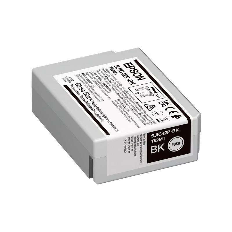 Cartouche d'encre Noire Epson pour ColorWorks C4000e, ... (SJIC42P-BK)