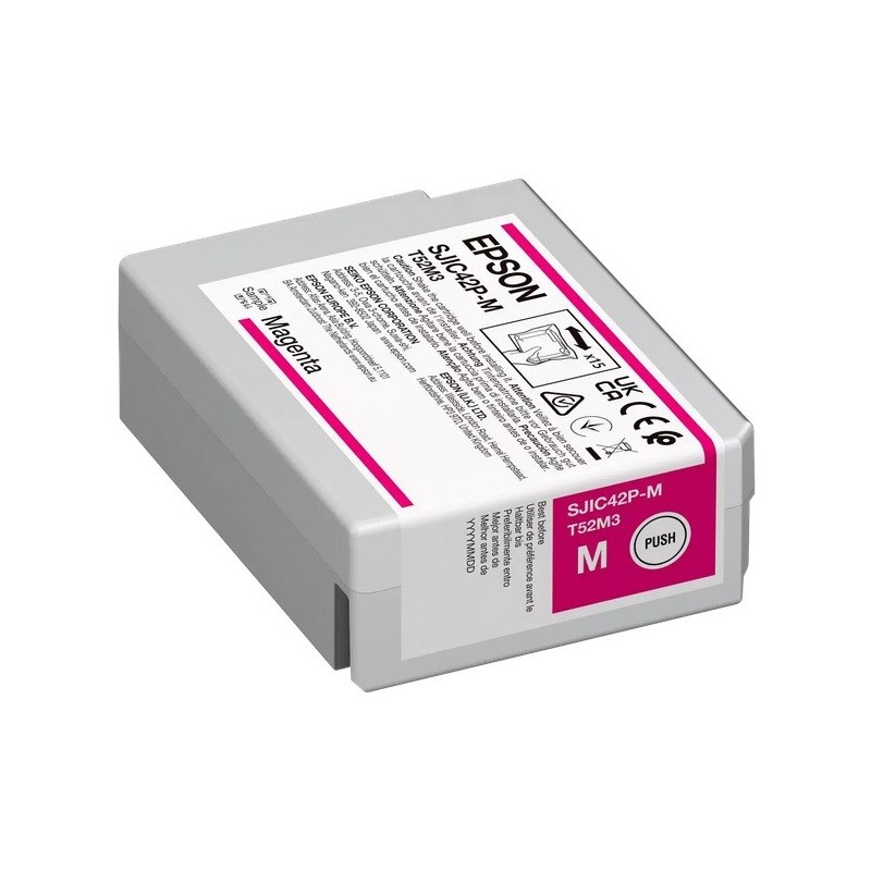 Cartouche d'encre Magenta Epson pour ColorWorks C4000e, ... (SJIC42P-M)