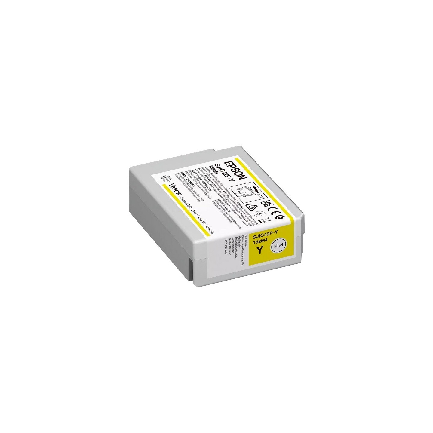 Cartouche d'encre Jaune Epson pour ColorWorks C4000e, ... (SJIC42P-Y)