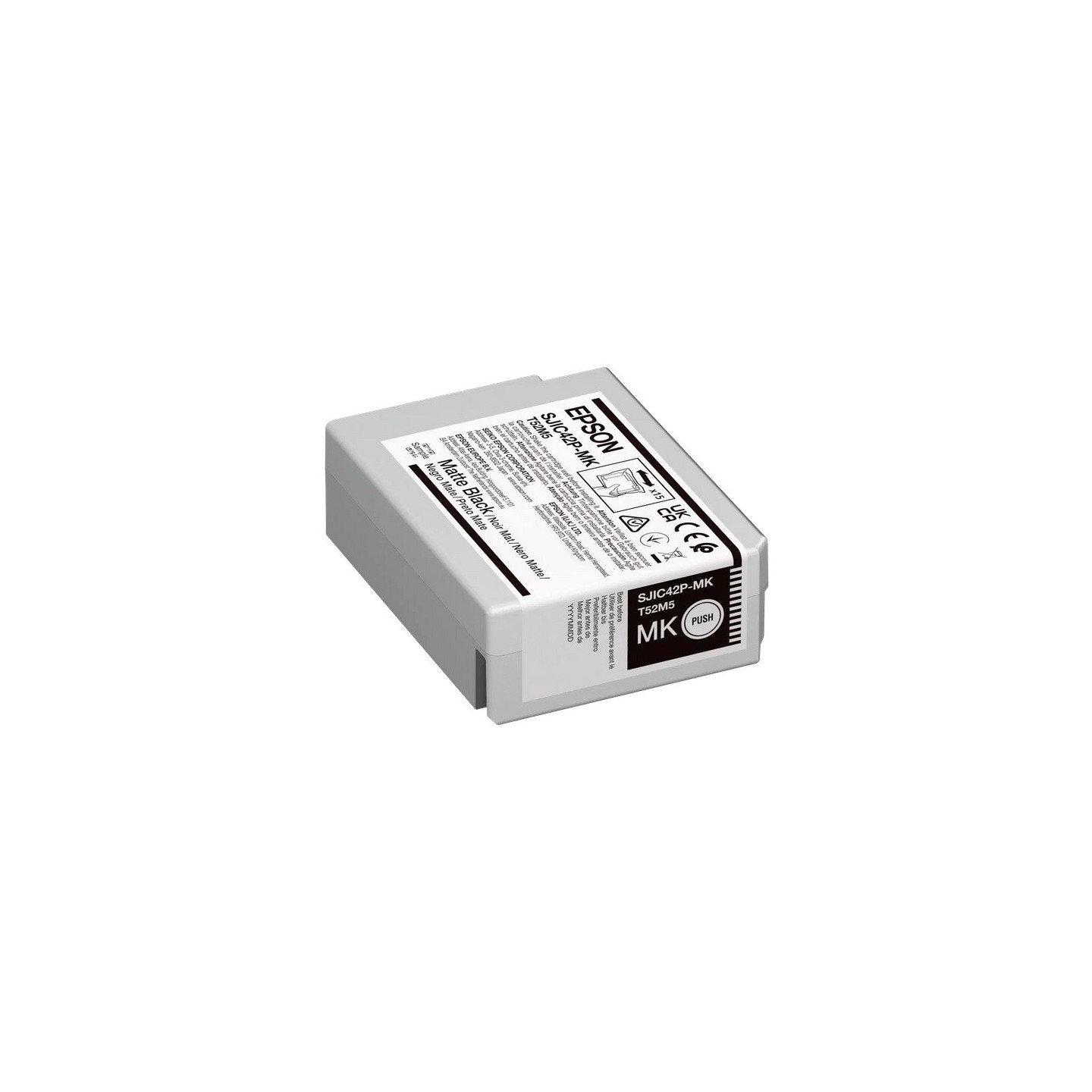 Cartouche d'encre Noir Mat Epson pour ColorWorks C4000e, ... (SJIC42P-MK)