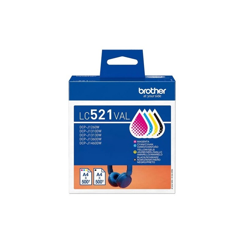 Pack 4 Cartouches d'encre Jaune Brother pour DCP-J1260dw / MFC J1360dw...