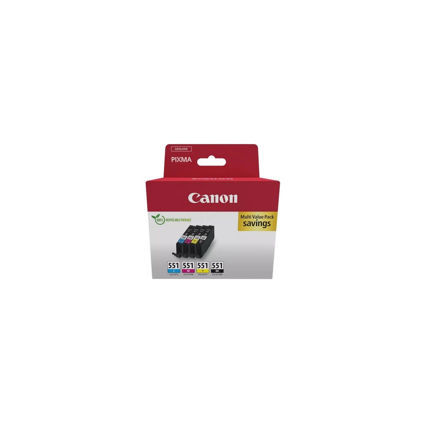 Multipack Canon CLI-551 pour Pixma MG5450 / MG6350...