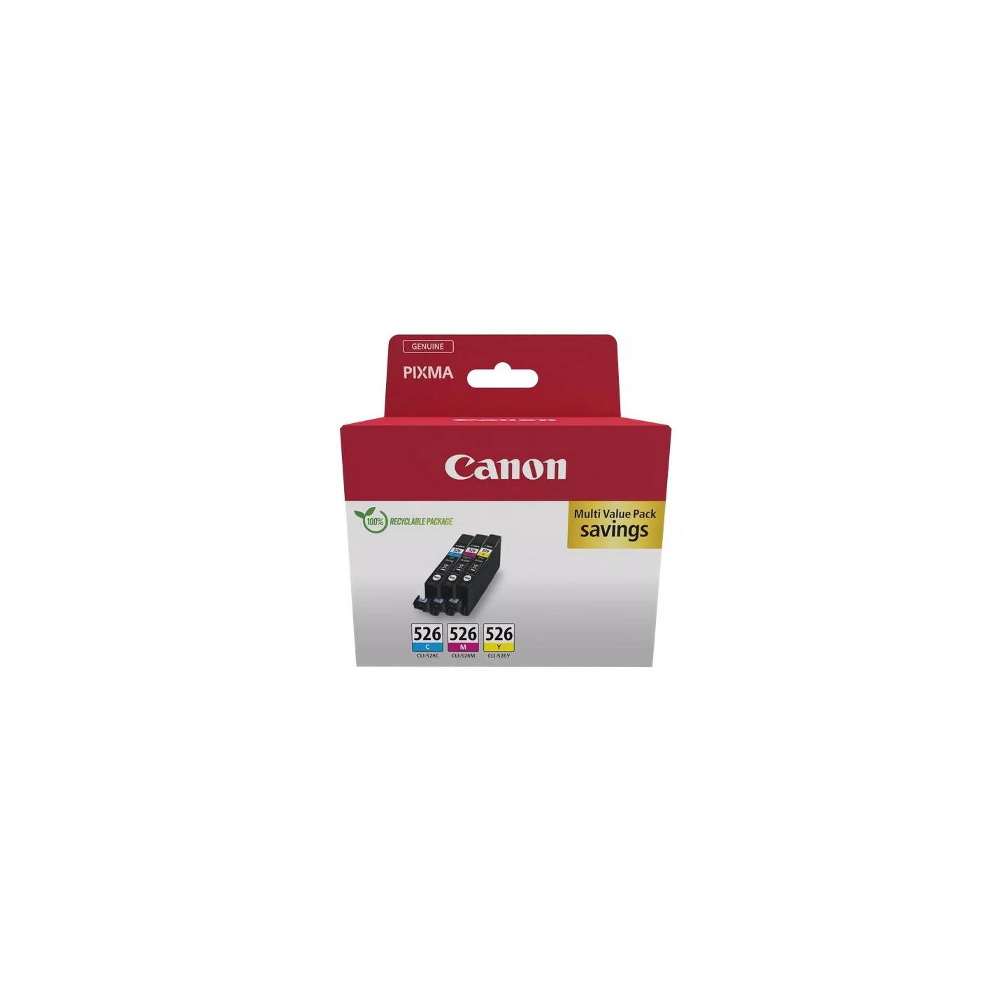 Pack tricolor Canon CLI-526C/M/Y pour IP4850 / MG5150.....