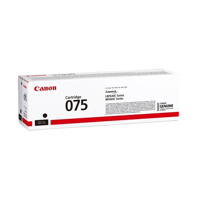 Cartouche Toner Noir CANON pour I-Sensys LBP646Cdw, ... (075BK)