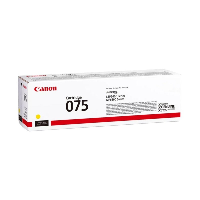 Cartouche TonerJaune CANON pour I-Sensys LBP646Cdw, ... (075M)