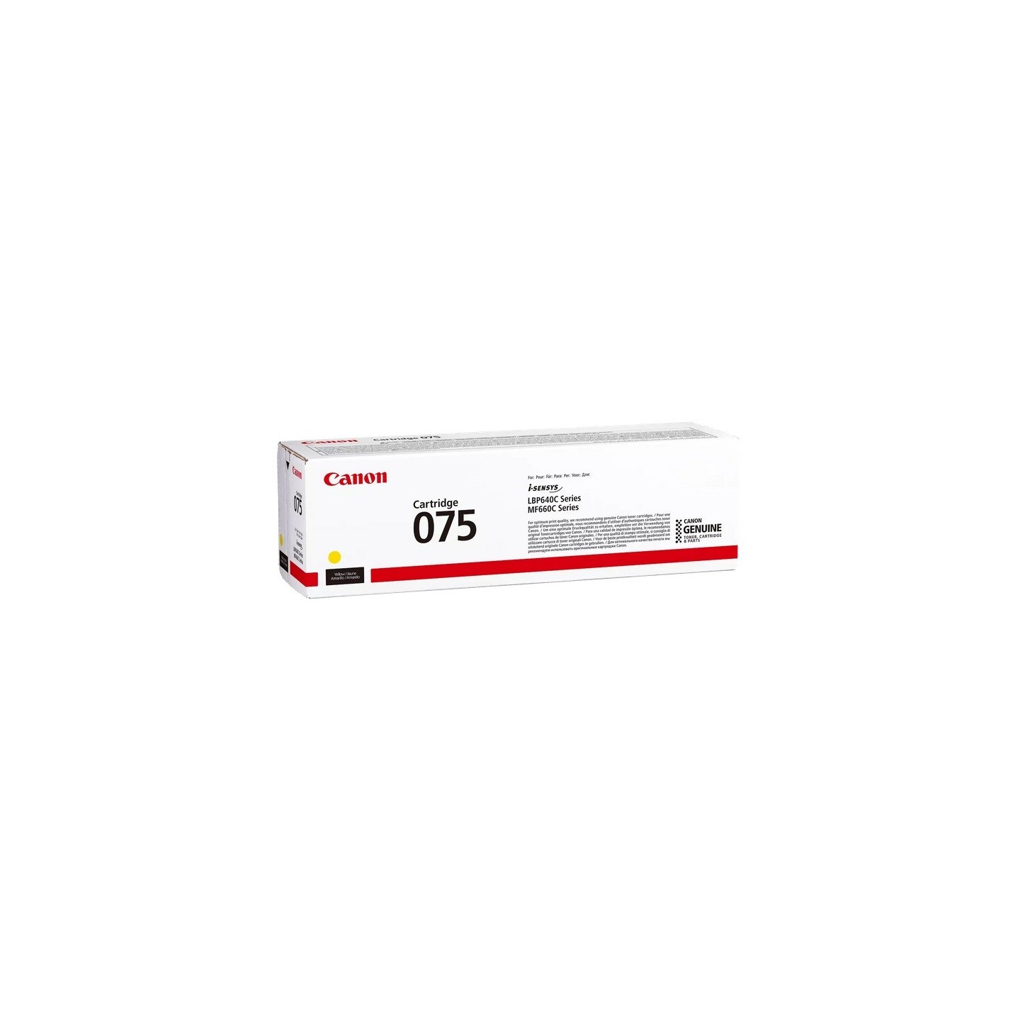 Cartouche TonerJaune CANON pour I-Sensys LBP646Cdw, ... (075M)