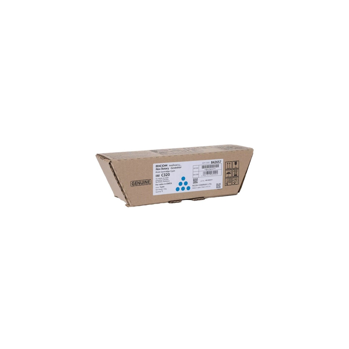 Cartouche Toner Cyan Ricoh pour IM C320F
