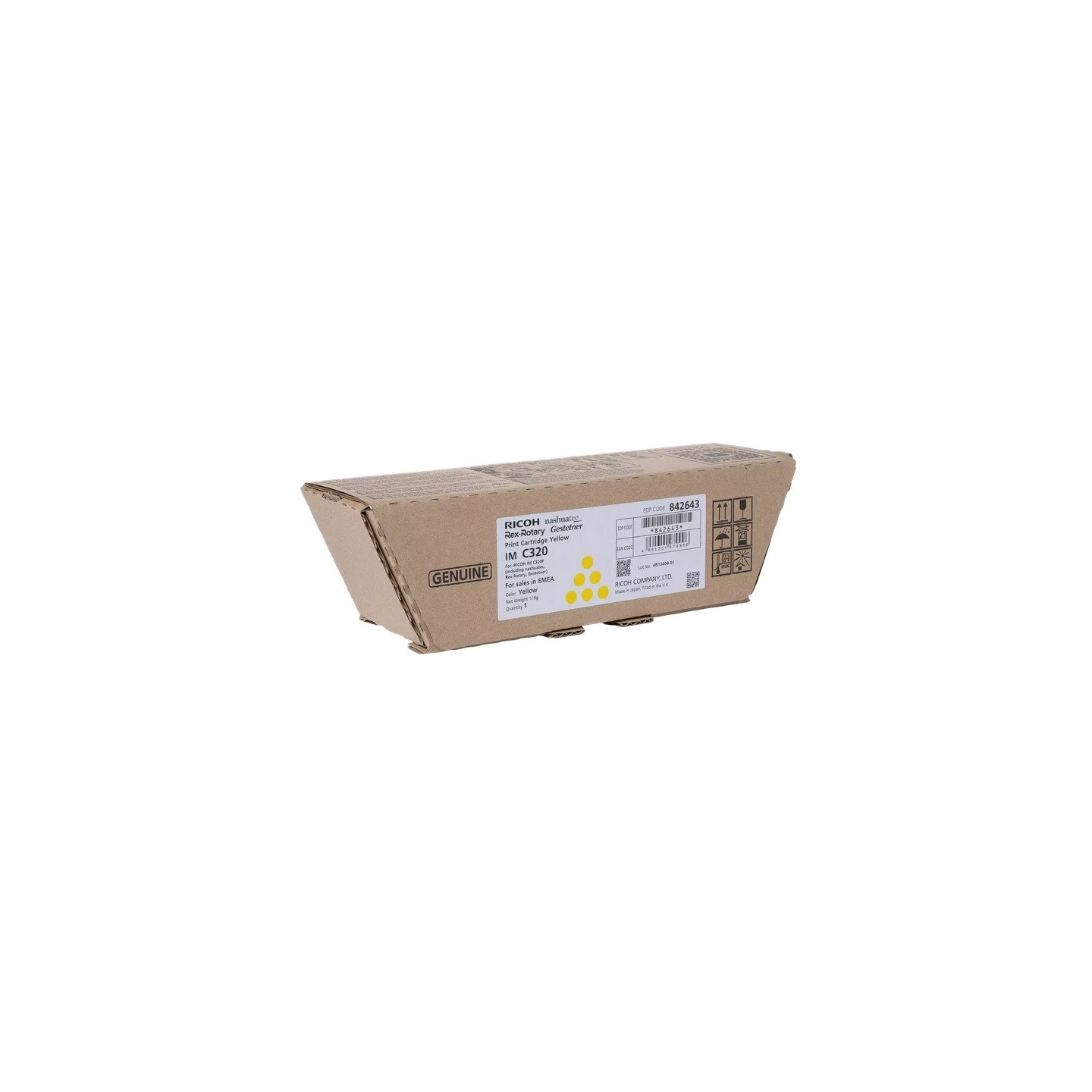 Cartouche Toner Jaune Ricoh pour IM C320F