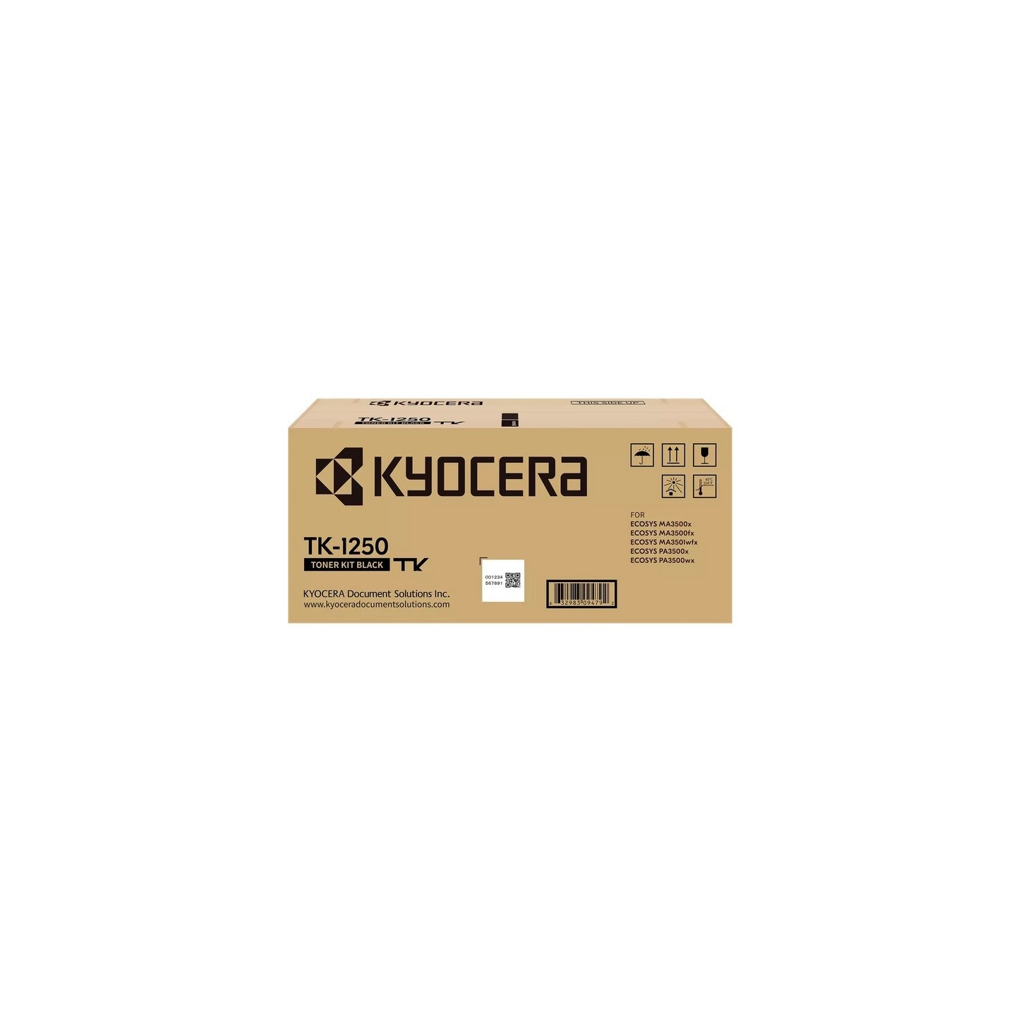 Toner Noir KYOCERA pour ECOSYS MA3500X, MA3501WFX .... (TK-1250)