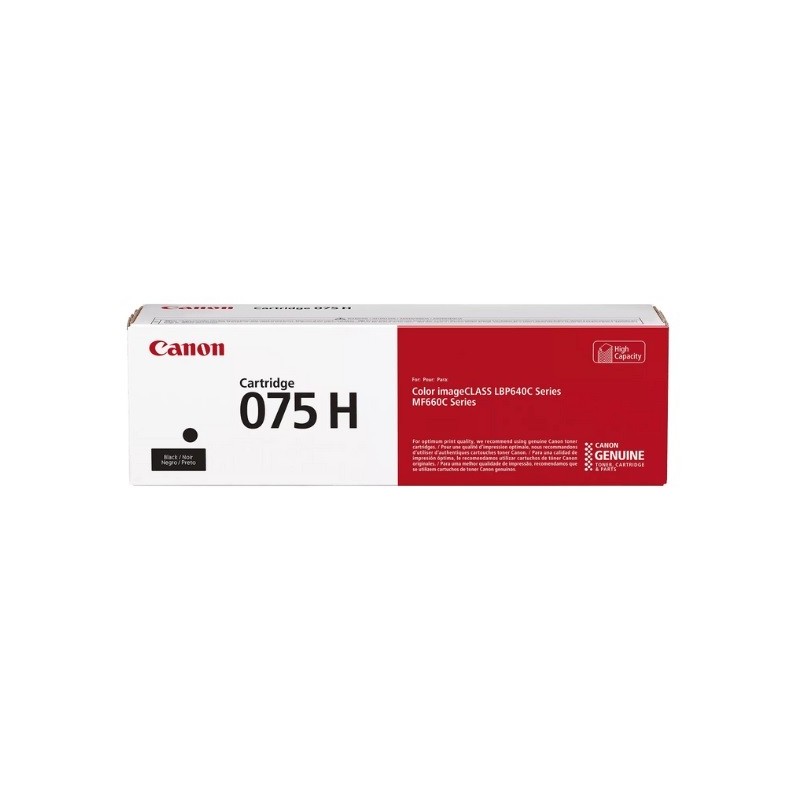 Cartouche Toner Noir Haute Capacité CANON pour I-Sensys LBP646Cdw, ... (075HBK)