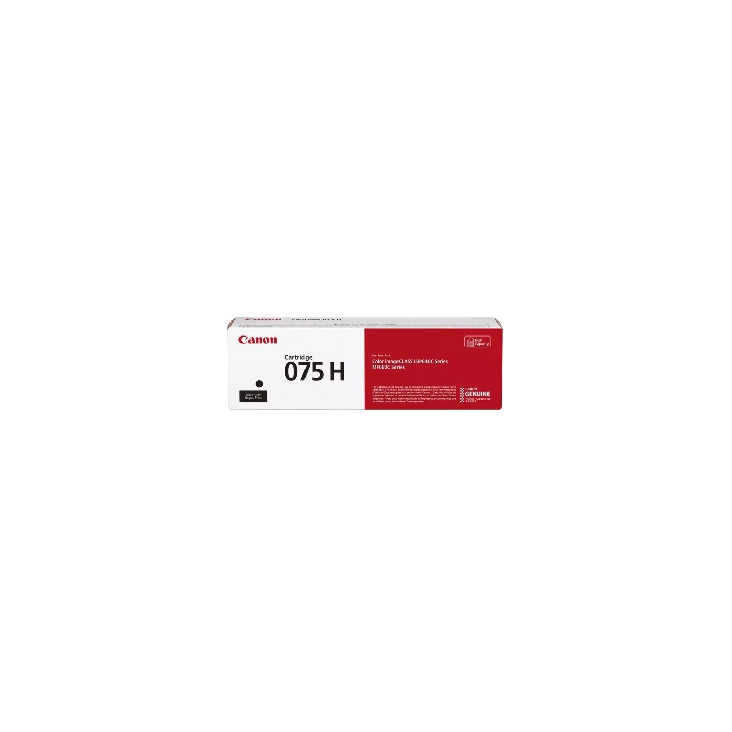 Cartouche Toner Noir Haute Capacité CANON pour I-Sensys LBP646Cdw, ... (075HBK)