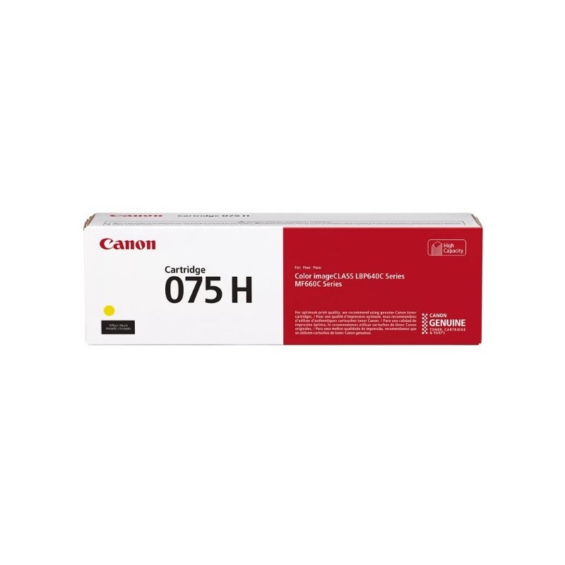 Cartouche Toner Jaune Haute Capacité CANON pour I-Sensys LBP646Cdw, ... (075HY)
