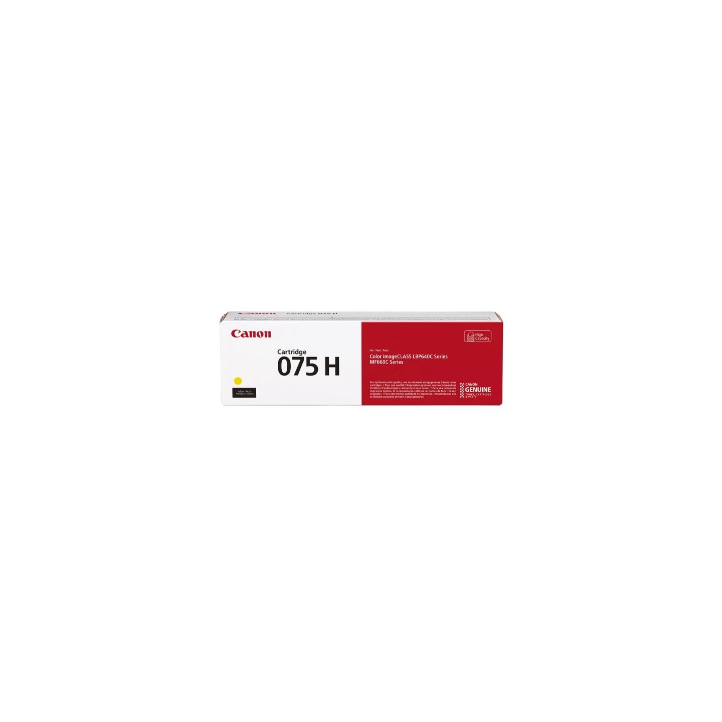 Cartouche Toner Jaune Haute Capacité CANON pour I-Sensys LBP646Cdw, ... (075HY)