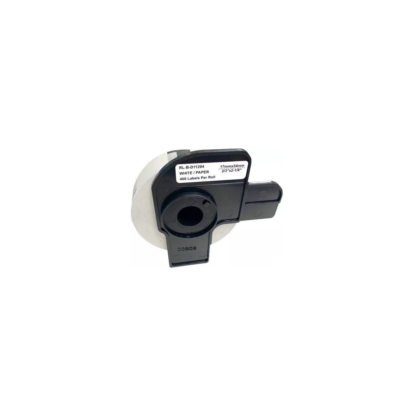 Rouleau d'étiquettes DK-11204 générique pour Brother – Noir sur blanc, 17 x 54 mm pour QL500