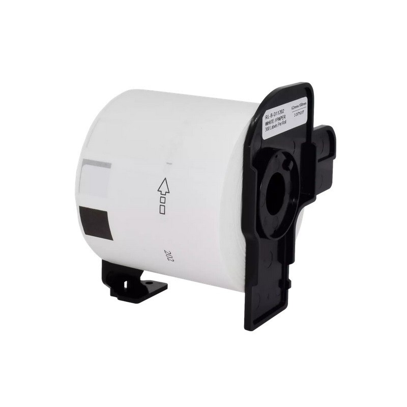 Rouleau d'étiquettes d'expédition générique DK-11202 pour Brother – Noir sur blanc, 62 x 100 mm pour QL550