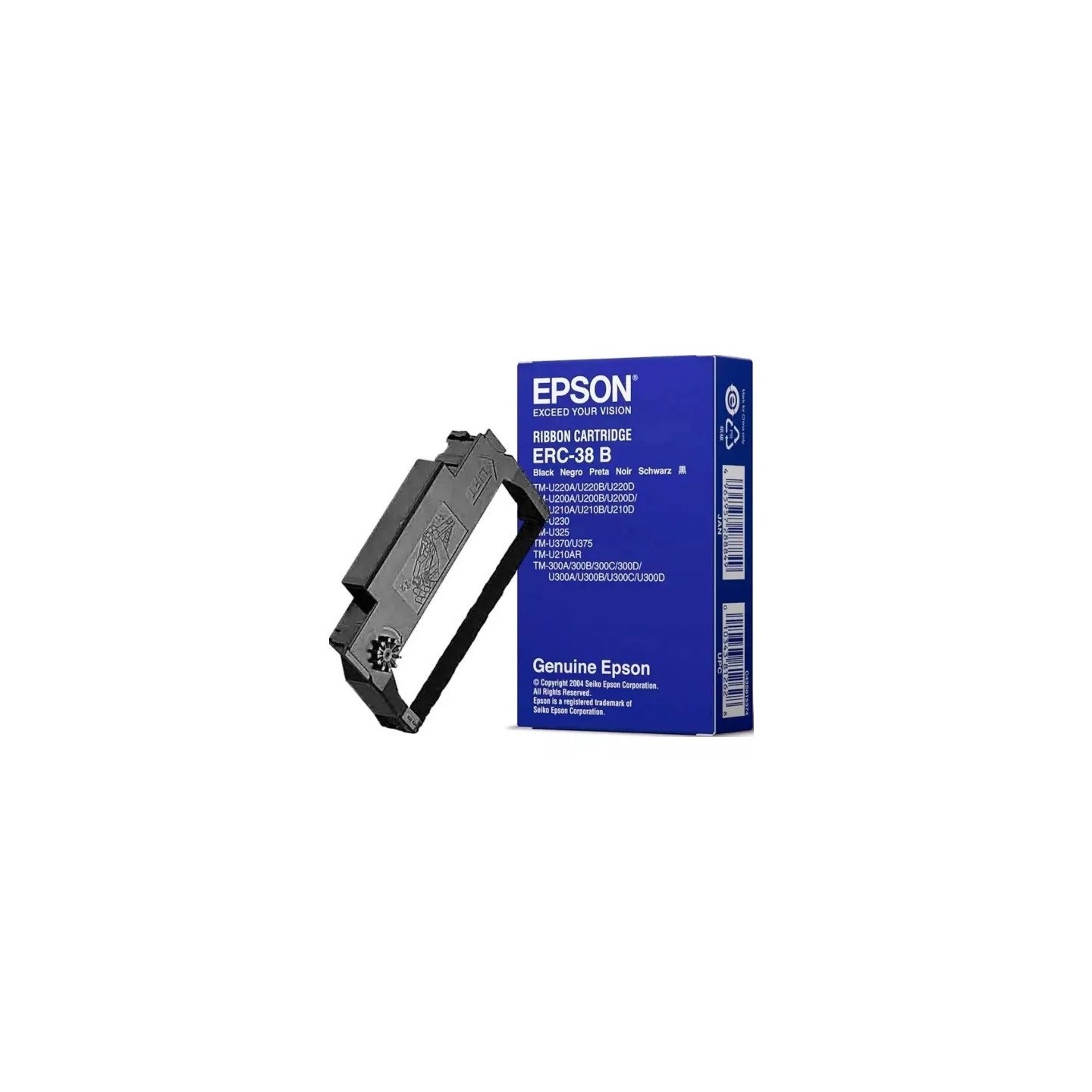 Ruban noir pour Epson TM-U210D / TM-300 (ERC-38B), Toner Express : achat en ligne de Ruban noir pour Epson TM-U210D / TM-300 (ER