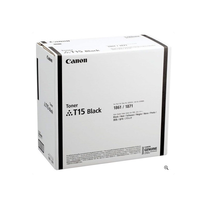 Toner noir Canon pour I Sensys X1861P, X1871P, ...(T15)