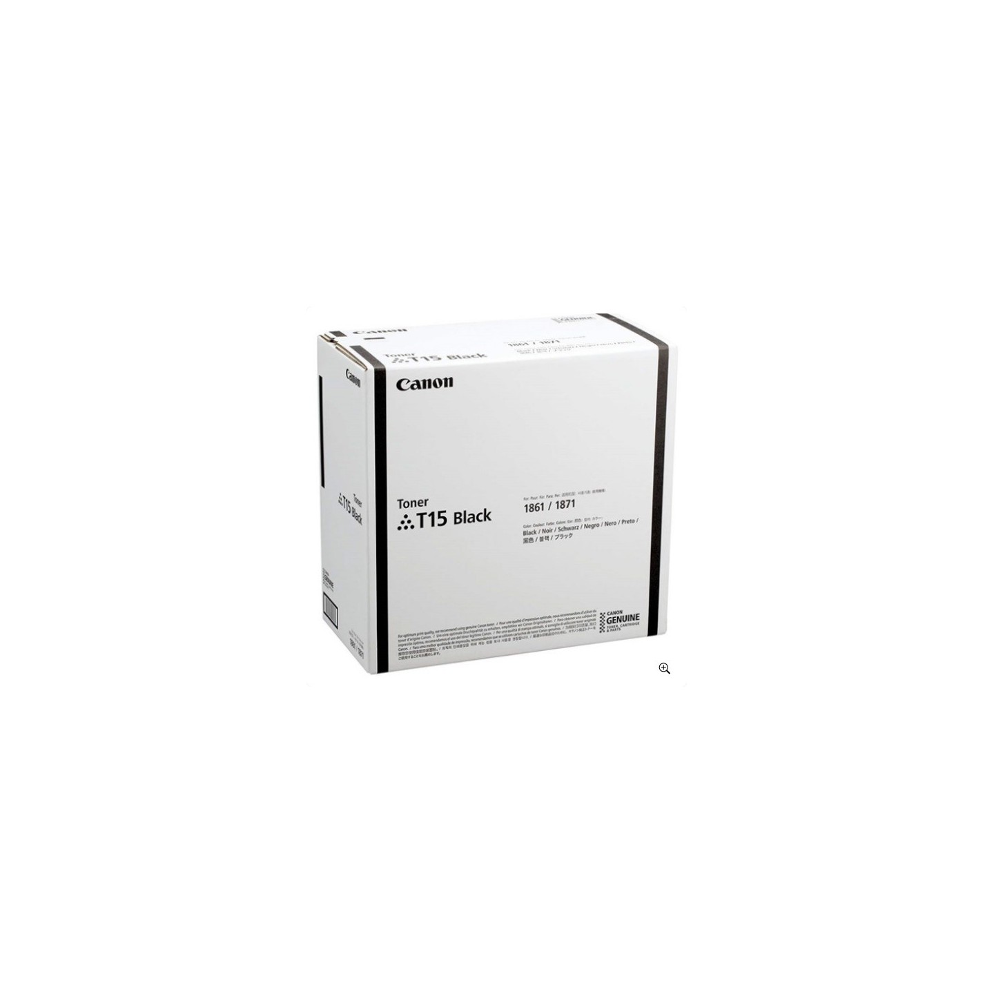 Toner noir Canon pour I Sensys X1861P, X1871P, ...(T15)