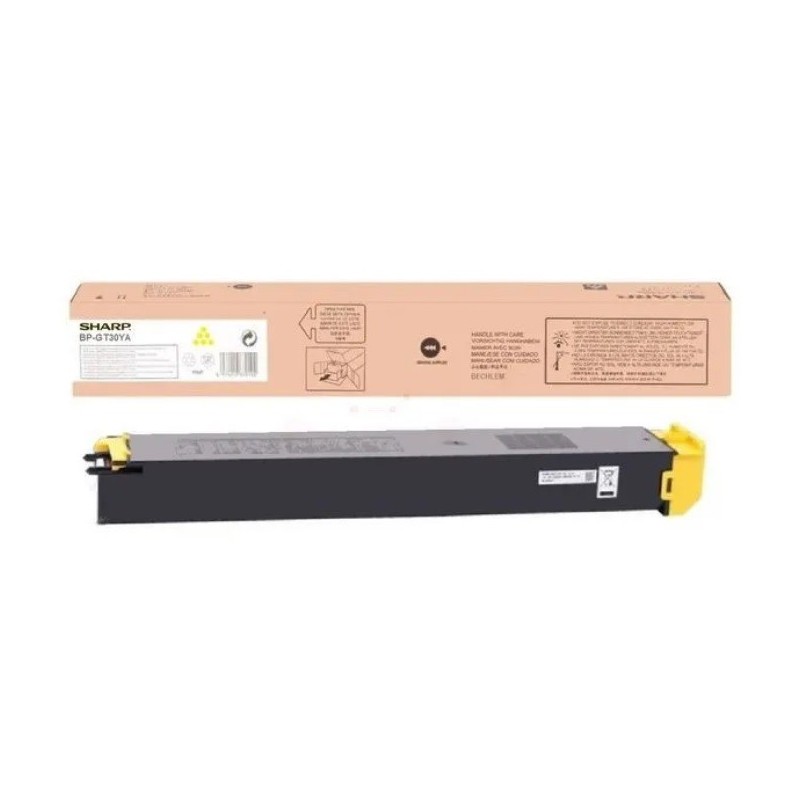 Toner Jaune Sharp pour copieur BP30C25,... (BP-GT30YA)
