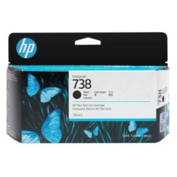 Cartouche d'encre Noir HP pour Designjet  T850 / T950 ... (N°738))